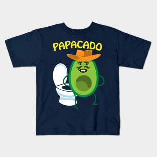 Papacado Naughty Dad Avocado Kids T-Shirt